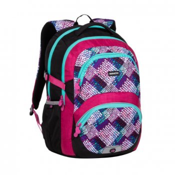 Bagmaster Dv koln batoh BAGMASTER THEORY 20 A PINK/TURQUOISE/WHITE