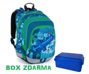 Bagmaster koln batoh pro prvky motiv MINECRAFT ALFA 21 B + box na svainu zdarma