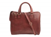 IL GIGLIO Dámská kožená crossbody aktovka 3920 hnědá