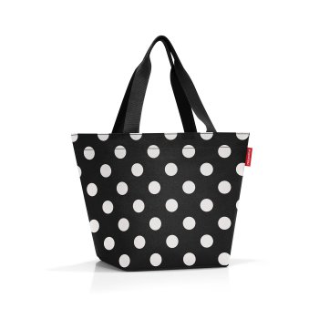 Reisenthel Velk nkupn kabelka se zipem Shopper M dots white ZS7073